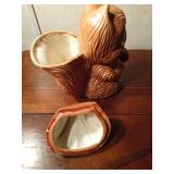 Squirrel ceramic cookie jar by Ayner