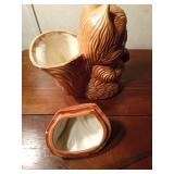 Squirrel ceramic cookie jar by Ayner