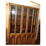 Vintage solid wood china cabinet