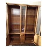 Vintage solid wood china cabinet