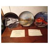 3 Numbered BNSF railway plates - See details below
