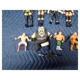 Wrestling figurines including Hulk Hogan