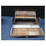Vintage Kennedy all metal 2-sided fold out tackle box