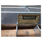 Vintage Kennedy all metal 2-sided fold out tackle box