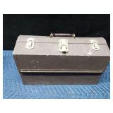 Vintage Kennedy all metal 2-sided fold out tackle box