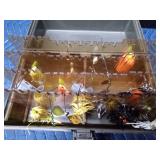 Tackle box of trolling lures and more