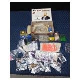 Cigar box of fishing items