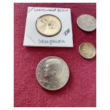 Small Mixed US Coin Lot - Silver Dime, Buffalo Nickel, Indian Penny, Etc