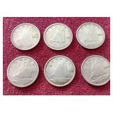 (6) Canadian Silver Dimes