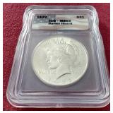 1922 Peace Dollar - ICG MS65 (Dallas Hoard)