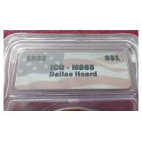 1922 Peace Dollar - ICG MS65 (Dallas Hoard)