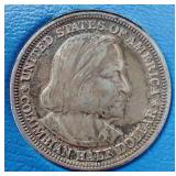 1893 Commemorative Christopher Columbus Silver Half Dollar