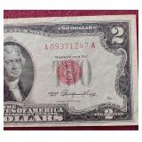 Nice Looking 1953 Red Seal $2 Note