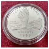 1999 Yellowstone Commemorative Silver Dollar
