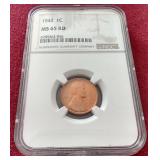 1942 Wheat Penny - NGC MS65 RD