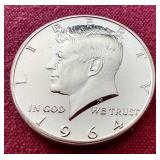 1964 Proof Kennedy Half Dollar