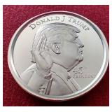 High Relief Donald Trump 2 oz Silver Round