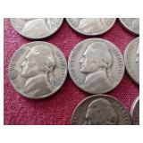 (10) Silver War Nickels