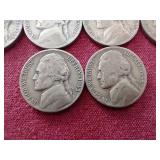 (10) Silver War Nickels