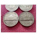 (4) Mixed Nickels - Includes "V", Buffalo & Silver