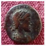 Ancient Roman 4th/5th Century Theodosius I Camp Gate Coin