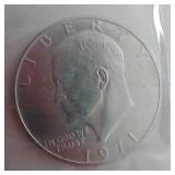 1971 Uncirculated Eisenhower Silver Dollar
