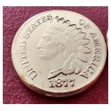 (2) Indian Penny Style 1 oz Copper Rounds