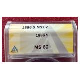 1886 Morgan Dollar - ANACS MS62