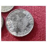 (3) WW2 German Third Reich Coins - 1/5/10 Pfennig