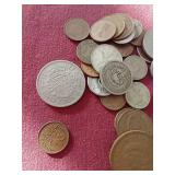 Small Mixed Foreign Coin Lot
