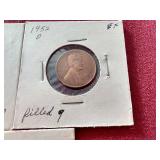 (3) Wheat Pennies With Various Die Errors