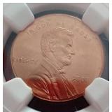 NGC Certified Struck Off Center 2001 Penny