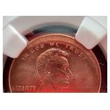 NGC Certified Struck Off Center 2001 Penny