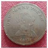 1811 British (Staffordshire - Bilston) 1 Penny
