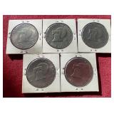 (5) Bicentennial Eisenhower Dollars