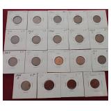 (19) Wheat Pennies in Flips
