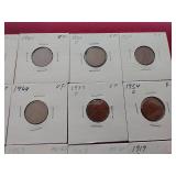 (19) Wheat Pennies in Flips