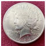 Nice 1924 Peace Dollar