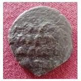 Middle Ages Byzantine Coin With Bust of Christ