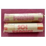 1944 & 1945 Wheat Penny Rolls