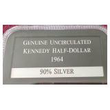 Slabbed Uncirculated Kennedy Silver Half Dollar