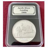 Apollo Moon Landing 1 oz Silver Round