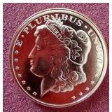 Morgan Dollar Style 1 oz Copper Round