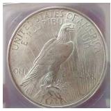 1923 Peace Dollar - ICG MS65