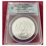 2013 Canadian Wildlife Bison 1 oz Silver - ANACS MS69