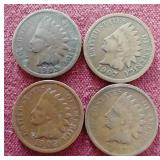 (4) Indian Pennies
