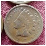 (4) Indian Pennies