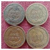 (4) Indian Pennies