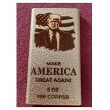 Donald Trump 5 oz Copper Bar
