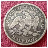 1875-CC Liberty Seated Half Dollar - Nice!